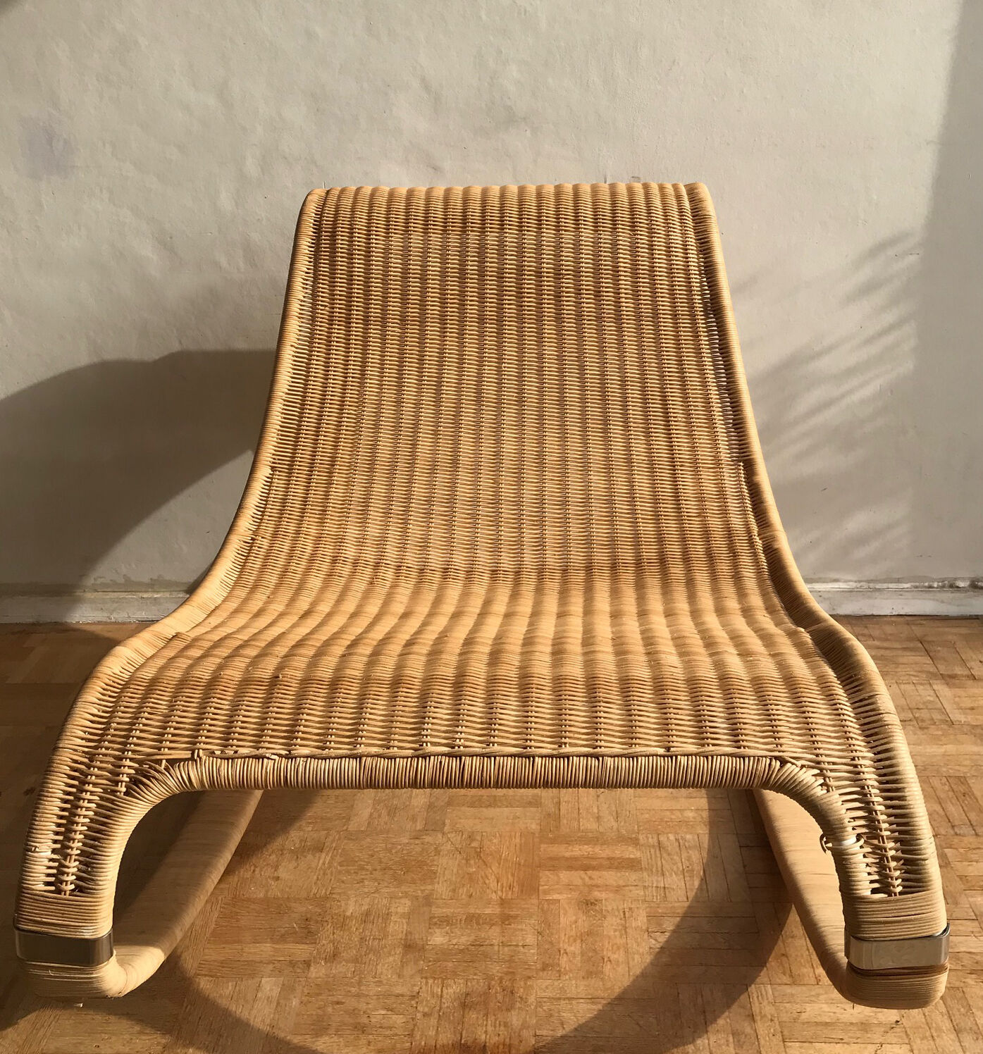 Gunghult rocking rattan armchair by James Irvine, published in 2002 by Ikea