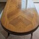 Large Vintage Dining Table 2m. Chevron Inlay