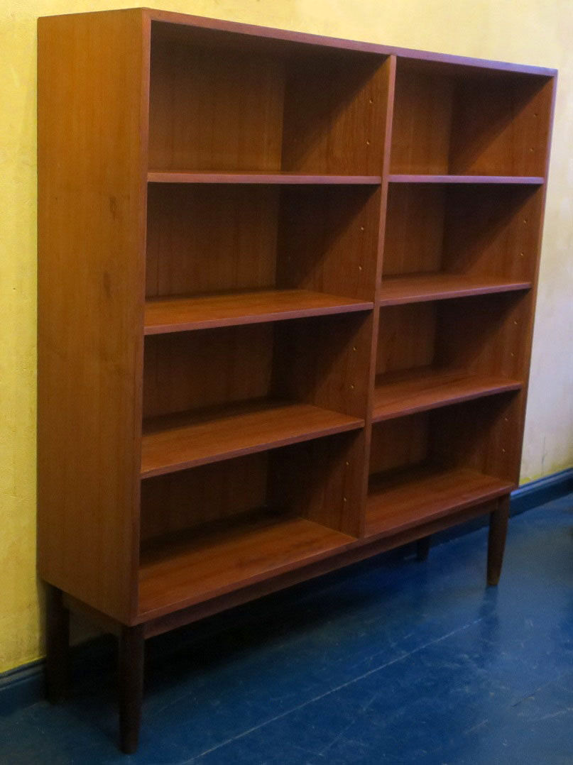 Mid century danish teak bookshelf 1960s