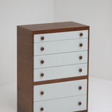 Decorative cabinet in wenge wood designed in the 1970s