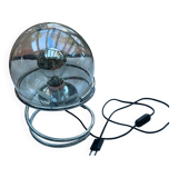 Lampe posé en métal, chromé, verre space Age 70