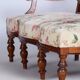 Czech Living Room Set in Beech and Walnut, 1890s, Set of 7