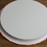 Vintage orange flower tray.