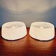 Holophane industrial ceiling light in white and transparent opaline glass (7 available)