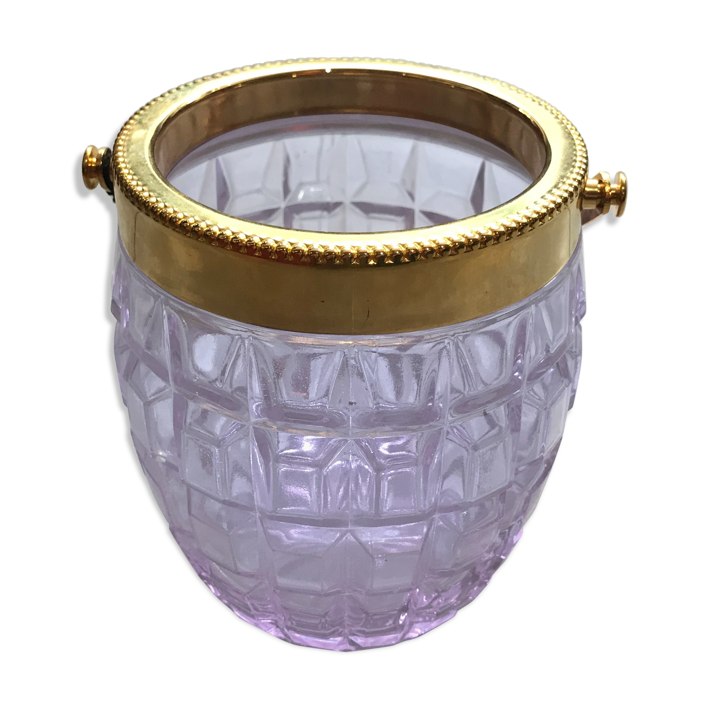 Glass champagne bucket