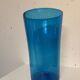 Grand Vase en verre soufflé bleu Empoli