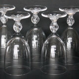 Set of 5 glasses Lalique model Fréjus
