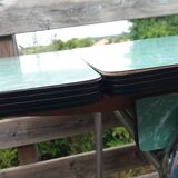 Formica and chrome-plated metal table