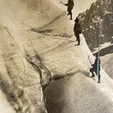 Old photography stereo, stereograph, luxury albumine 1903 Savoy Alps, Switzerland