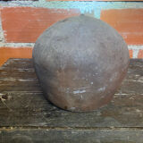 Ancient Glazed Stoneware Cruché with Double Handle, 19th Century Vintage