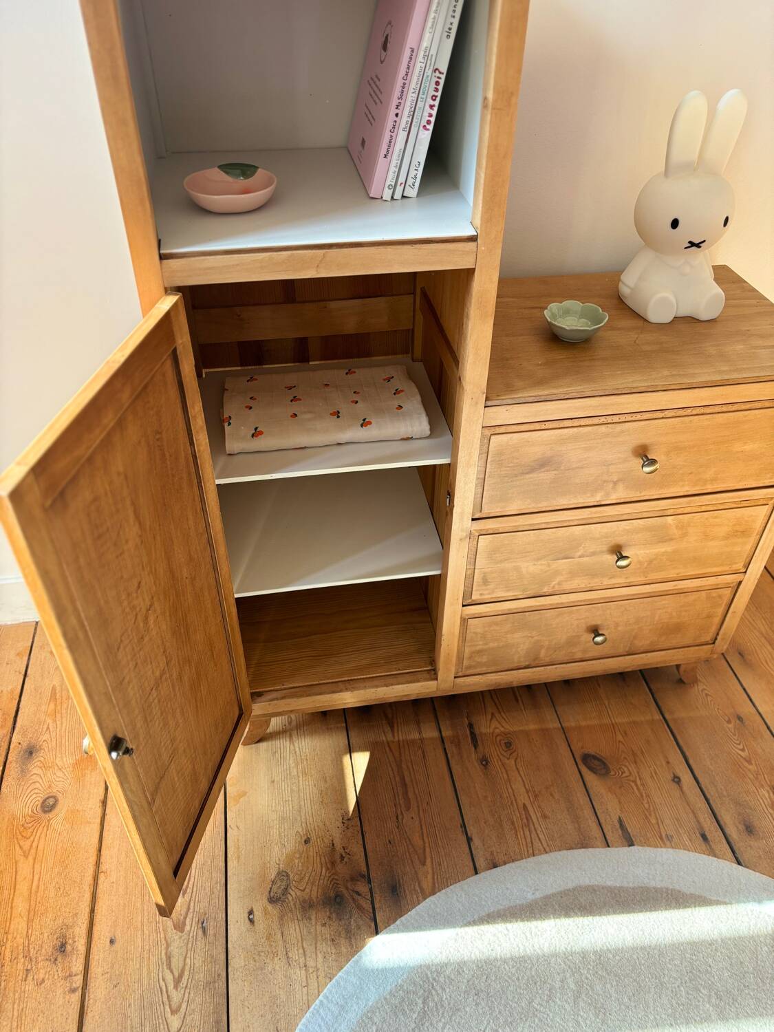 Vintage asymmetrical wardrobe