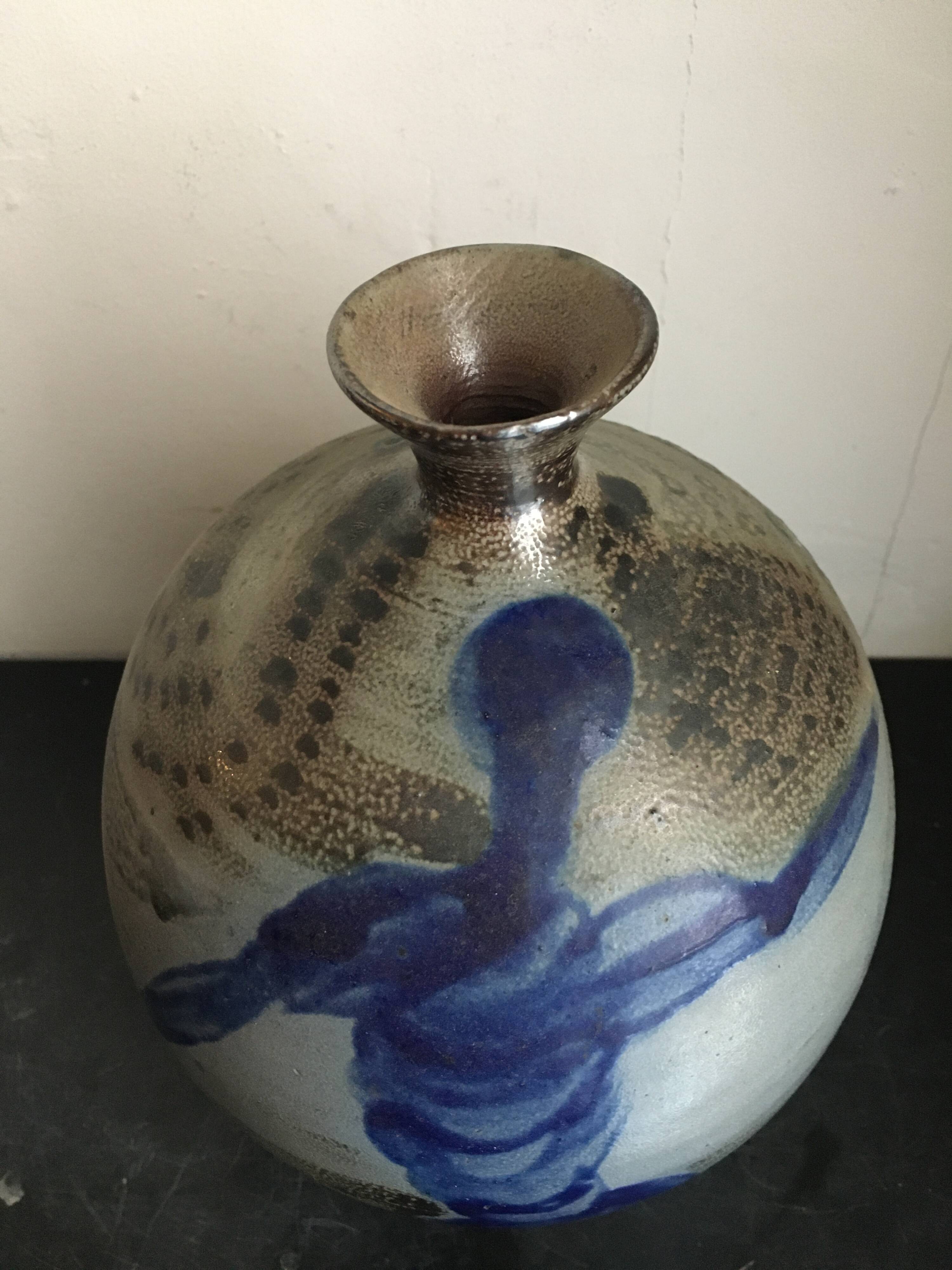 Vase en grés Art Déco