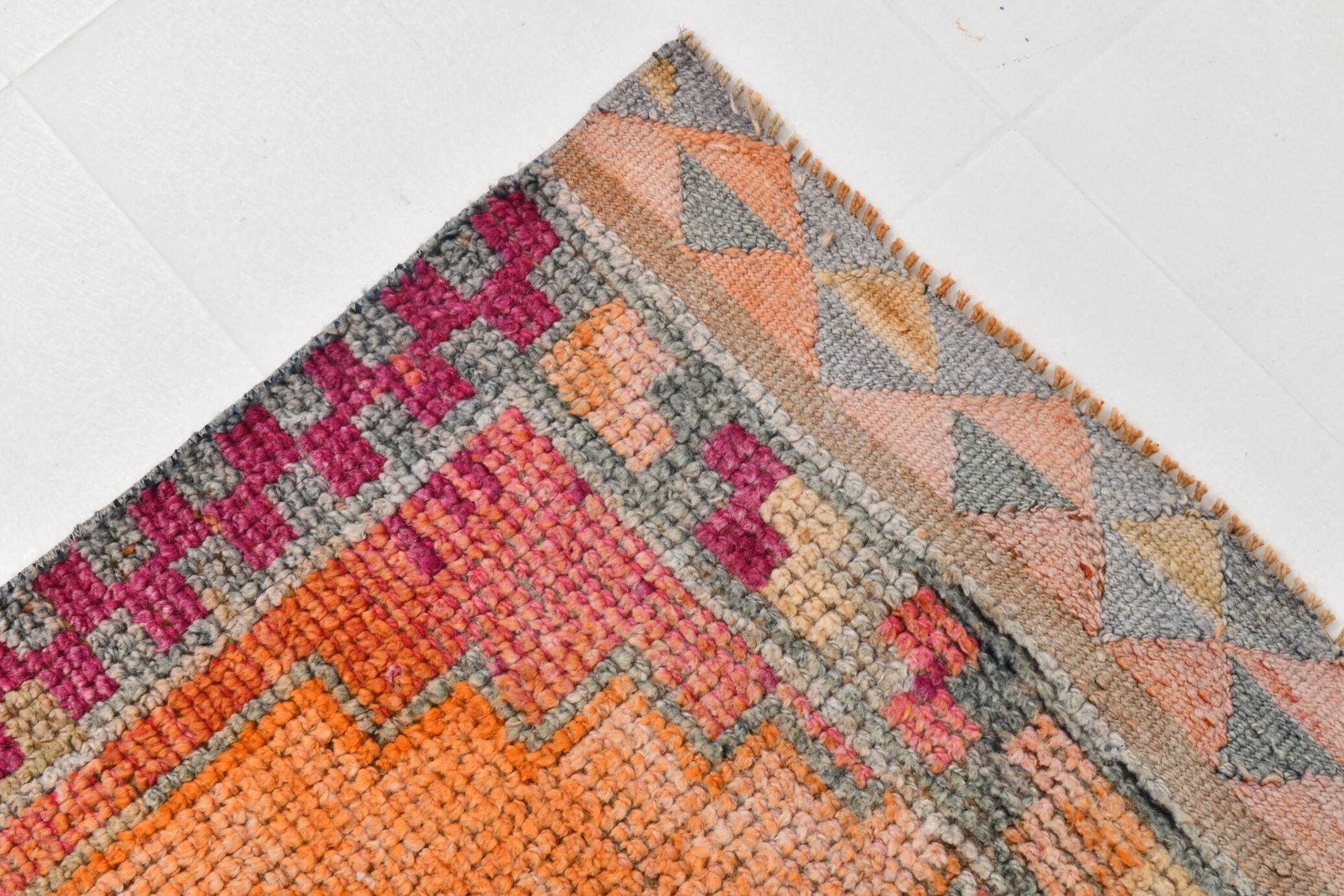 3x10 Colorful Modern Turkish Runner Rug, 86x305Cm