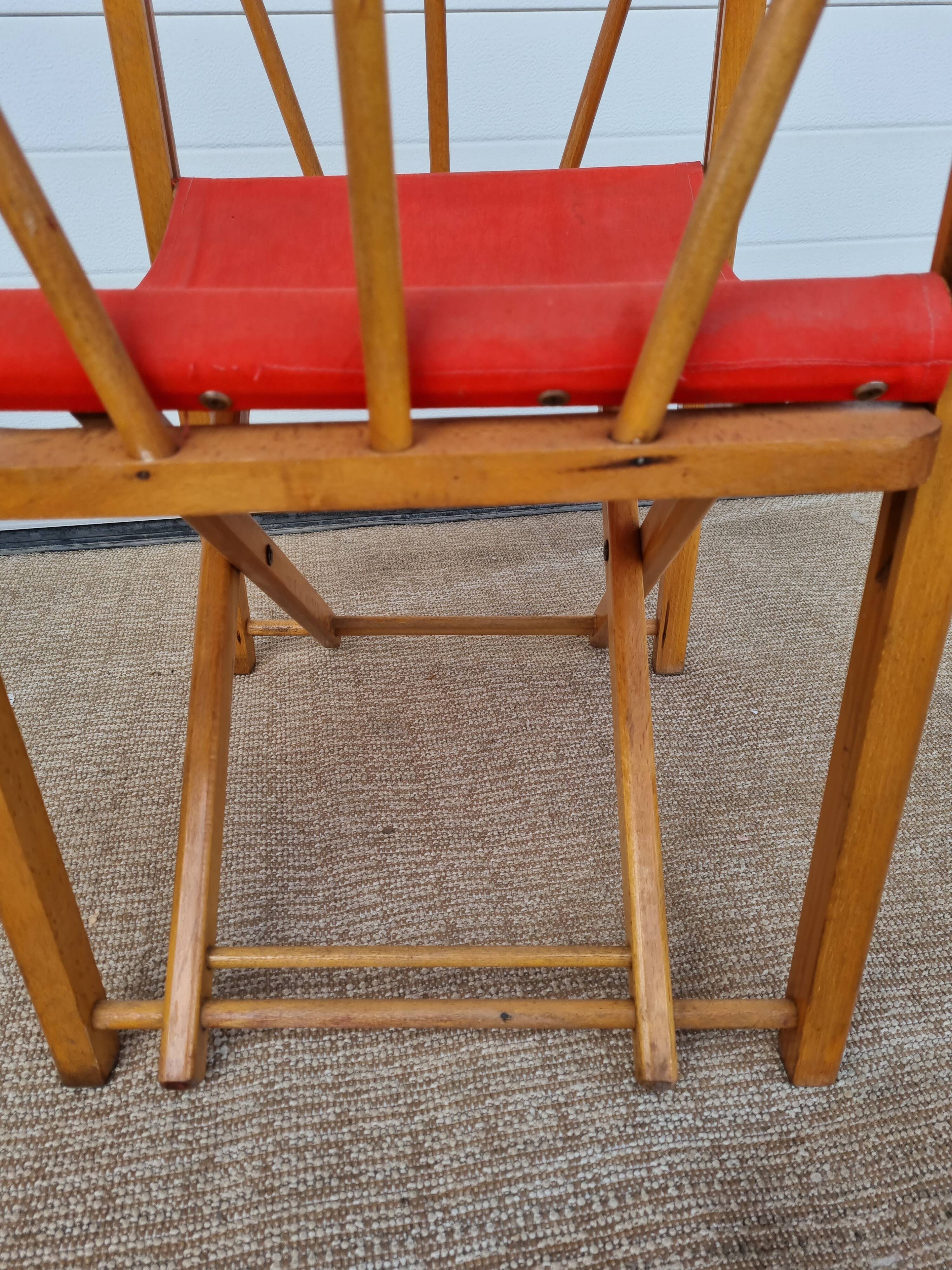 5 Old Folding Chairs from Garden 50 60
