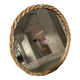 Wicker mirror from the 60s