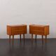 Pair of Danish vintage teak nightstands with 2 drawers, 1960s