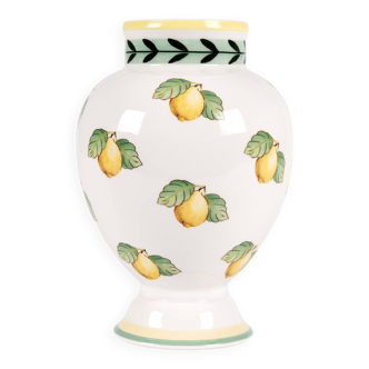 Très joli vase Villeroy & Boch décoration citrons