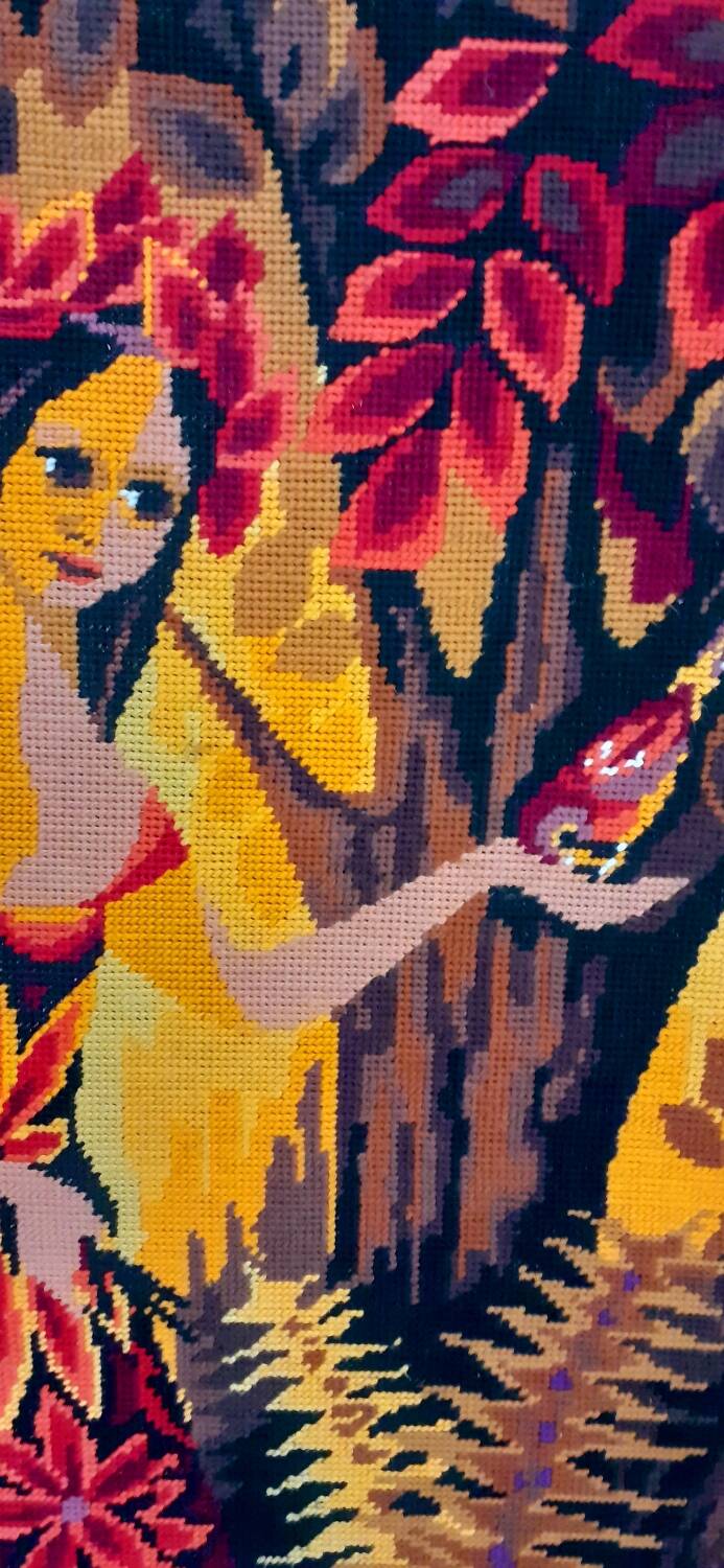 70's canvas painting