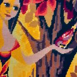 70's canvas painting