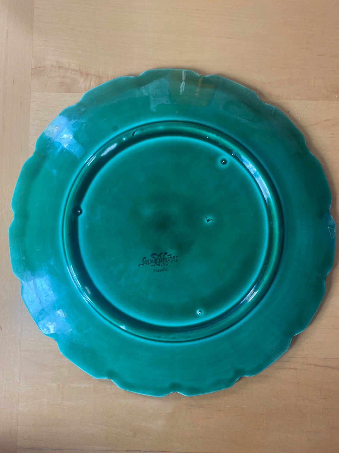 Service plate Sarreguemines