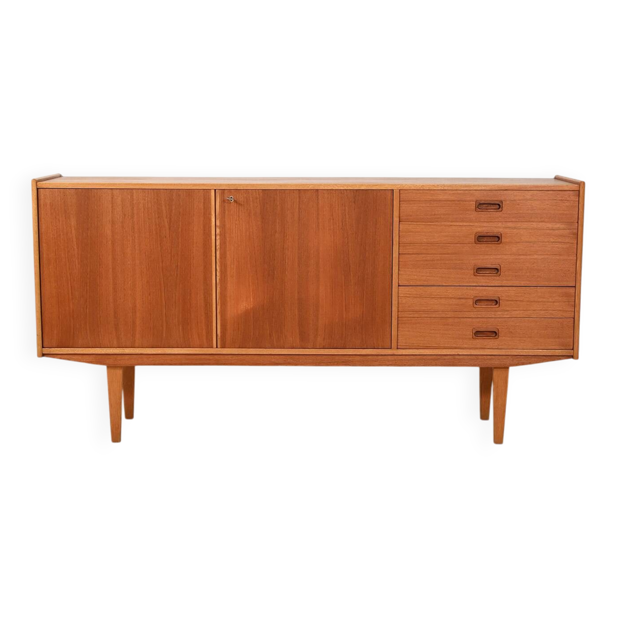 Elegant-lined Scandinavian 1960s sideboard