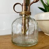 Glass and gold metal spray