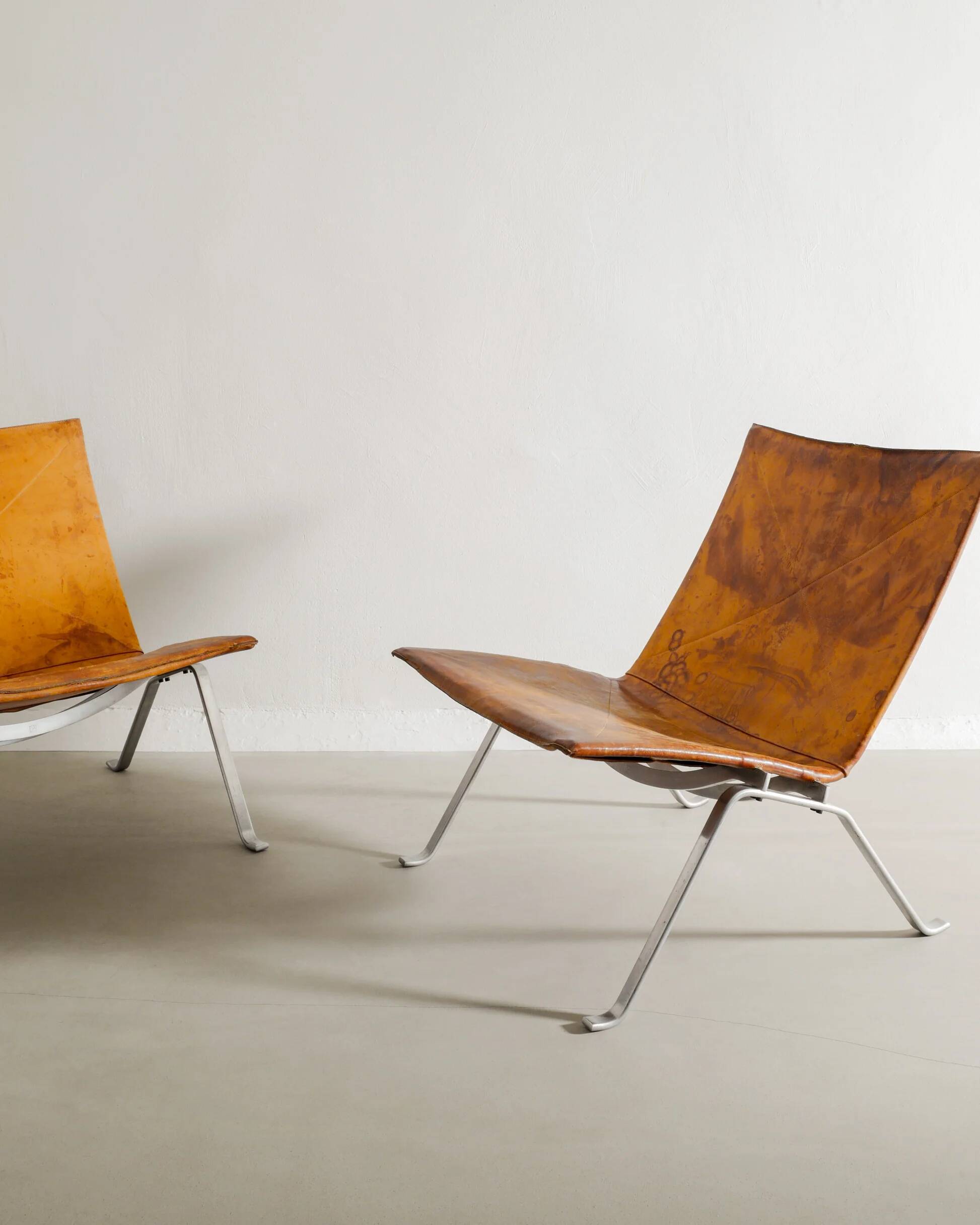 Pair of Vintage Danish "PK-22" Chairs by Poul Kjærholm for E. Kold, 1960s