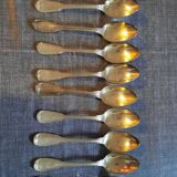 12 silver-plated soup spoons