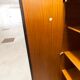 Wardrobe 1970 teak 4 doors half wardrobe half shelf 182 cm