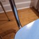 Table et chaises formica bleu