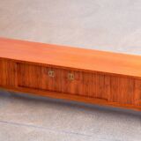 Vintage scandinavian sideboard feet compass walnut 1960