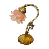 Lamp has ask floral decoration