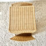 Vintage rattan side table
