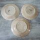 3 old flat plates in iron earth longchamp : blackberries