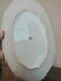 Plat art déco ovale en porcelaine