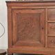 Antique solid wood workbench, dough cabinet from the 18th century.