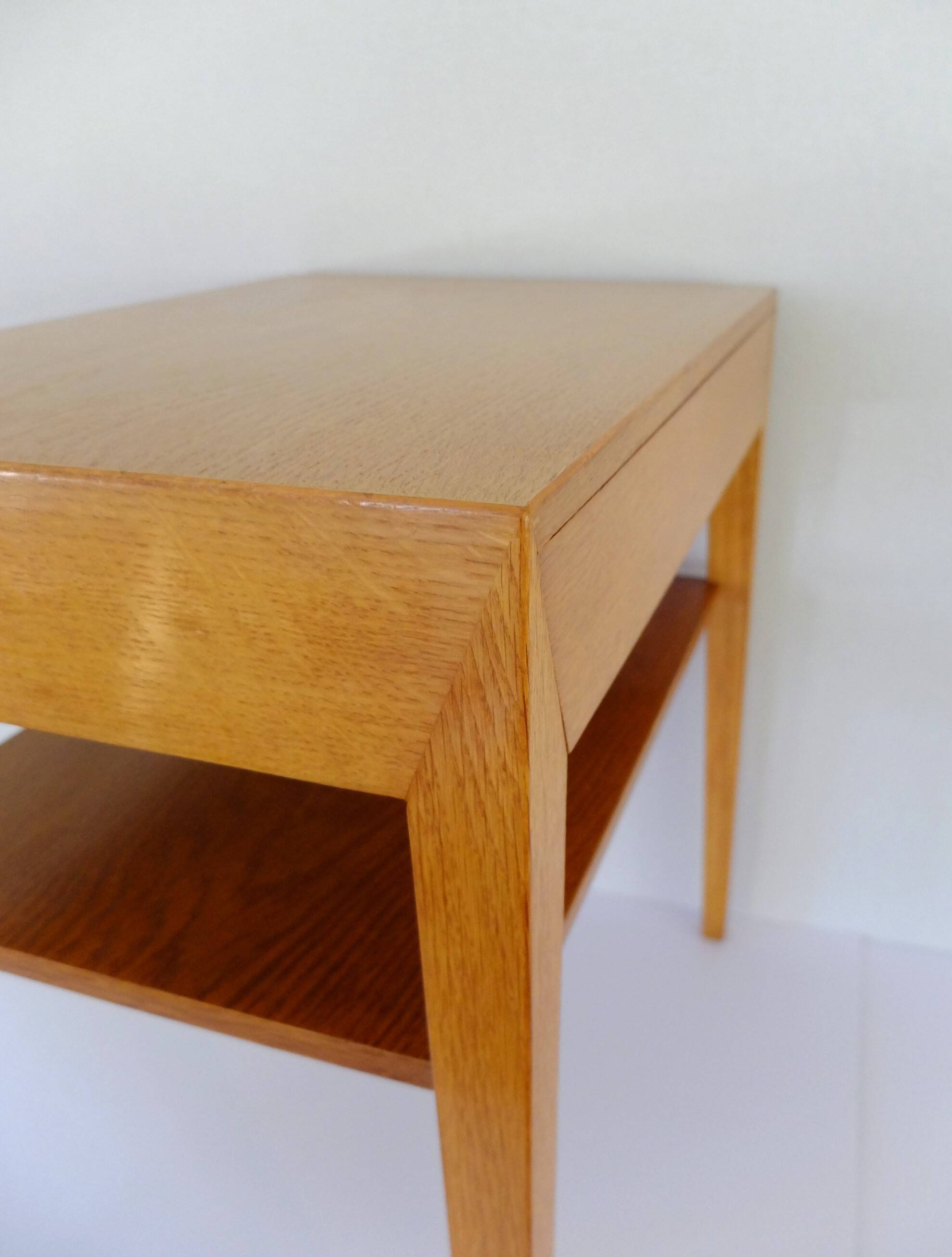 Severin Hansen, Scandinavian Bedside Table 1950s in Oak