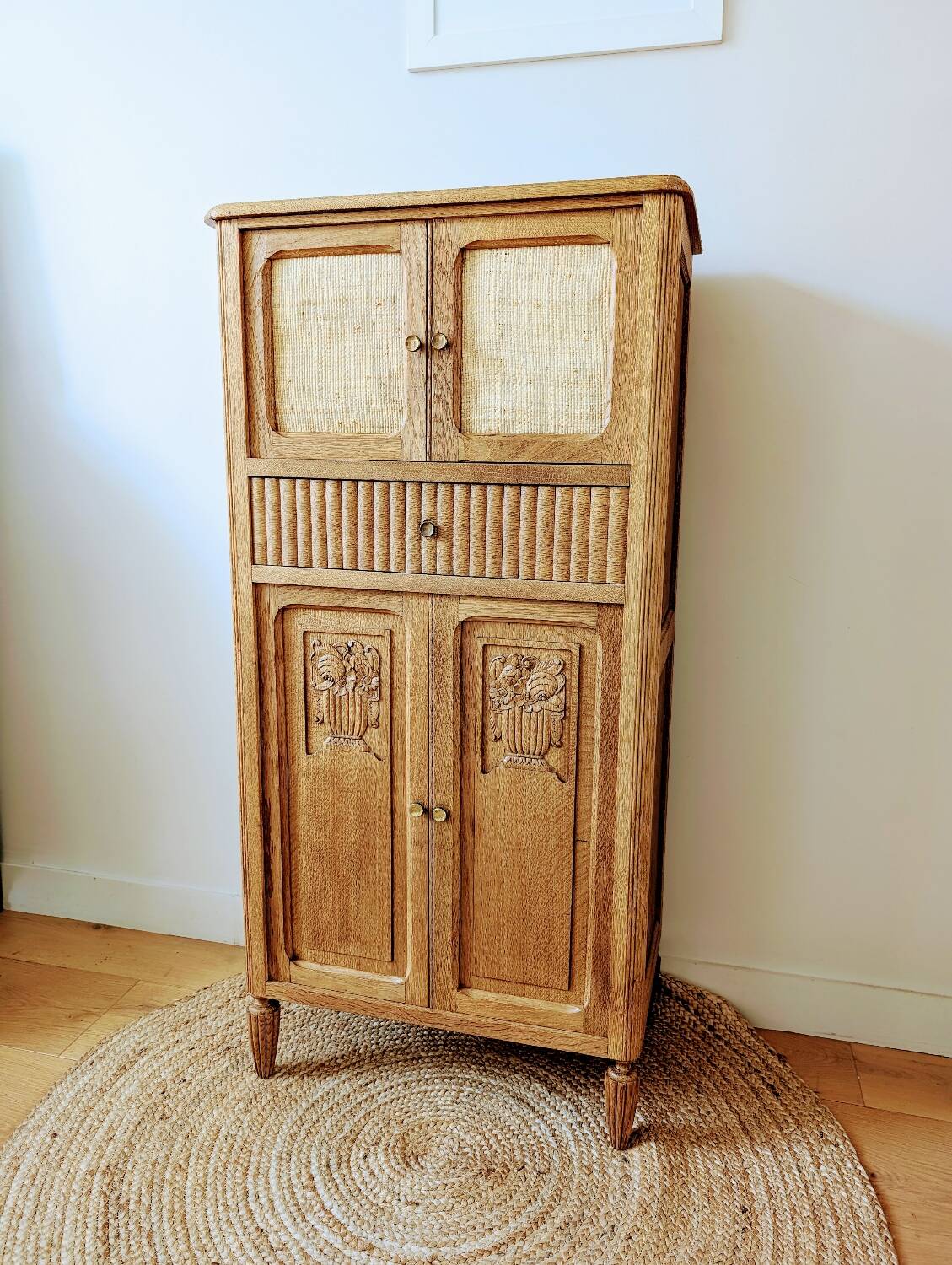 Solid oak Art Deco sideboard