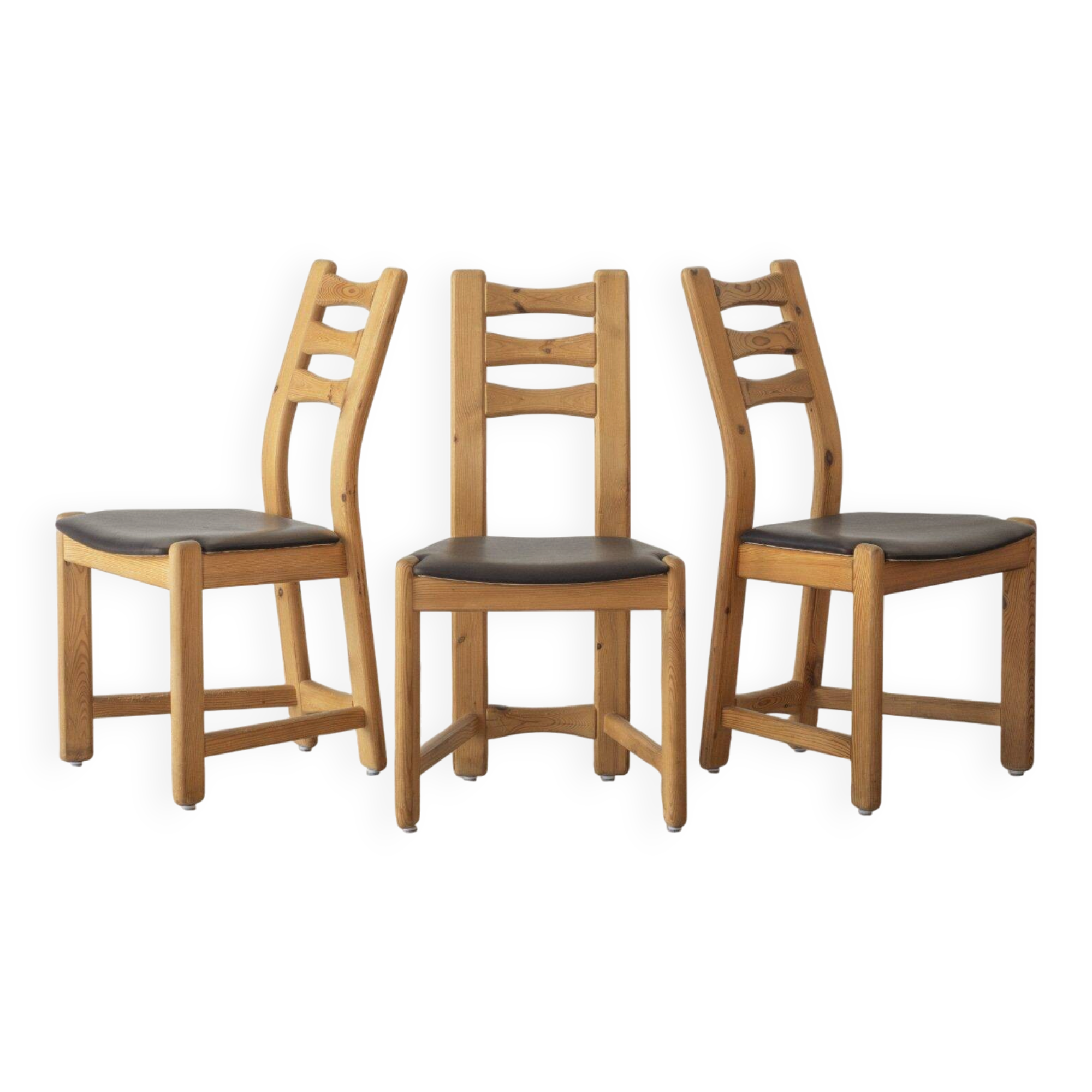 Chaises de salle à manger en pin Findahls Møbelfabrik (ensemble de trois)