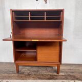 Scandinavian teak secretary cabinet