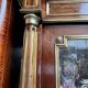 Library from the Napoléon III era. Brass inlay, mahogany, brass decoration.