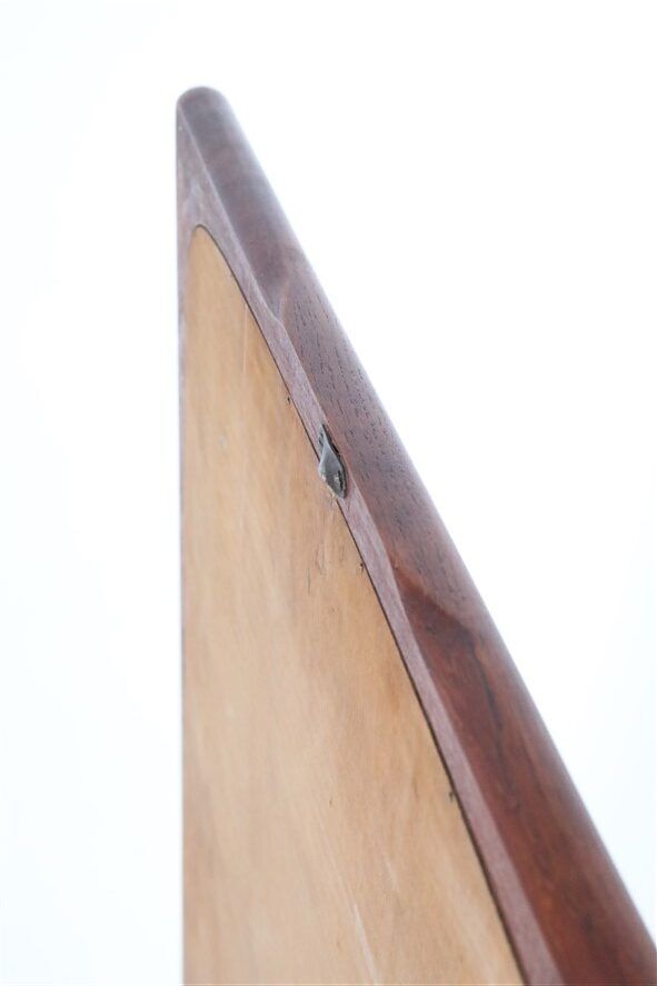 Big mid-century teak mirror / Asbjørn Møbler / Danish modern design / 1960s