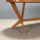 Table vintage des années 1960 avec plateau elliptique