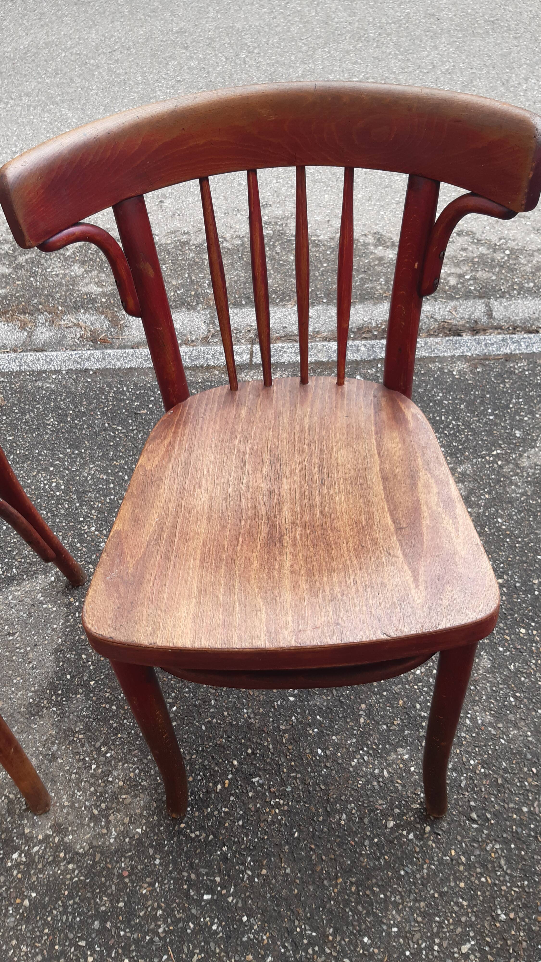Set of 4 Thonet bistro chairs