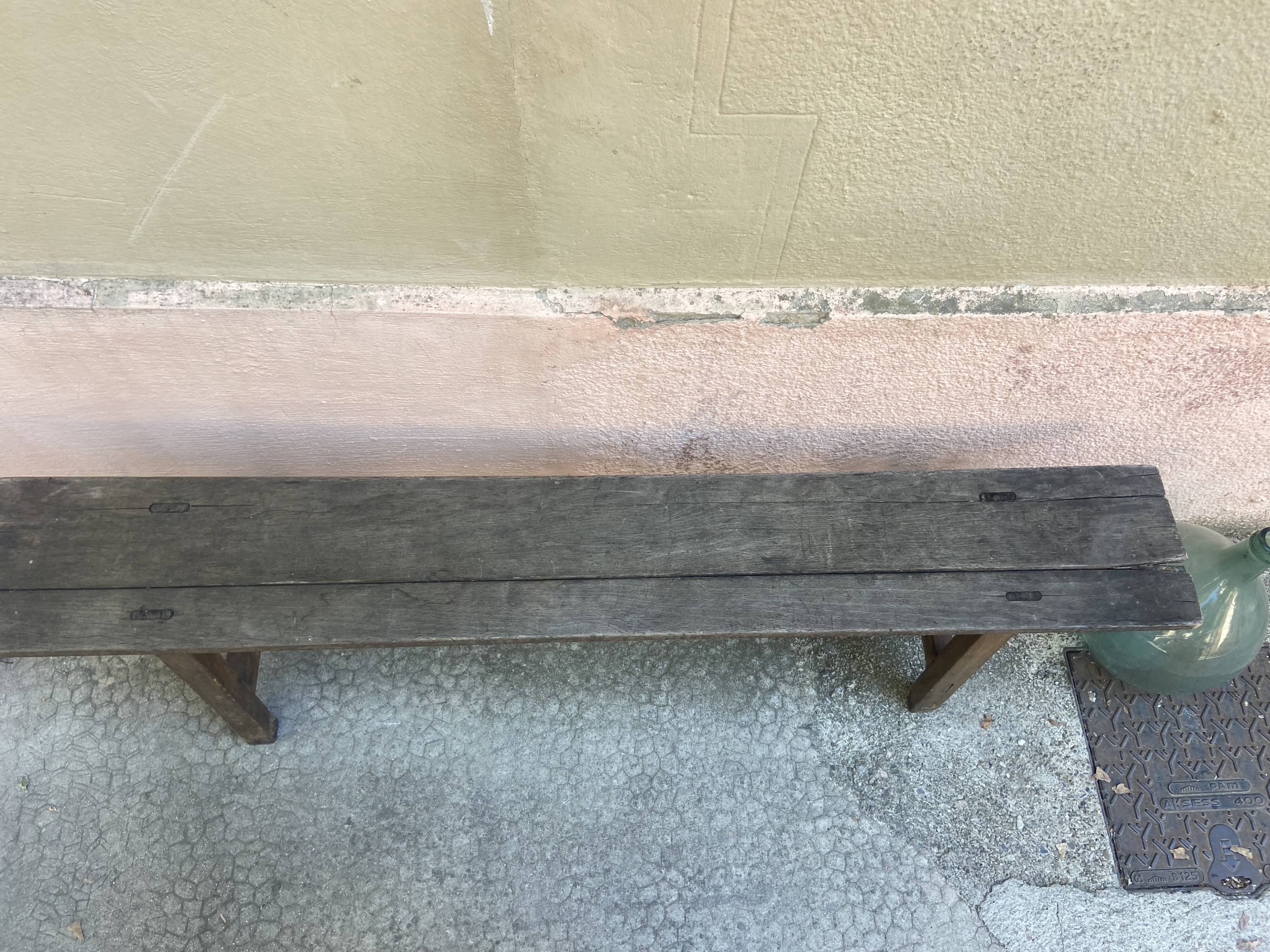Vintage oak bench