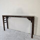 Console en bois, Chine début XXème