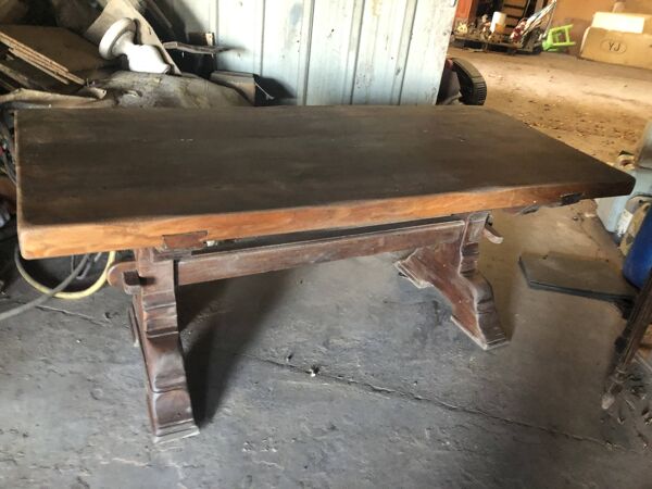 Grosse table de ferme en chêne