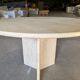 Table de salle à manger en travertin 