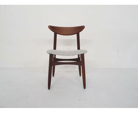 Solid teak Danish dining chair, Denmark 1950's