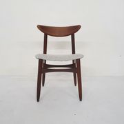Solid teak Danish dining chair, Denmark 1950's